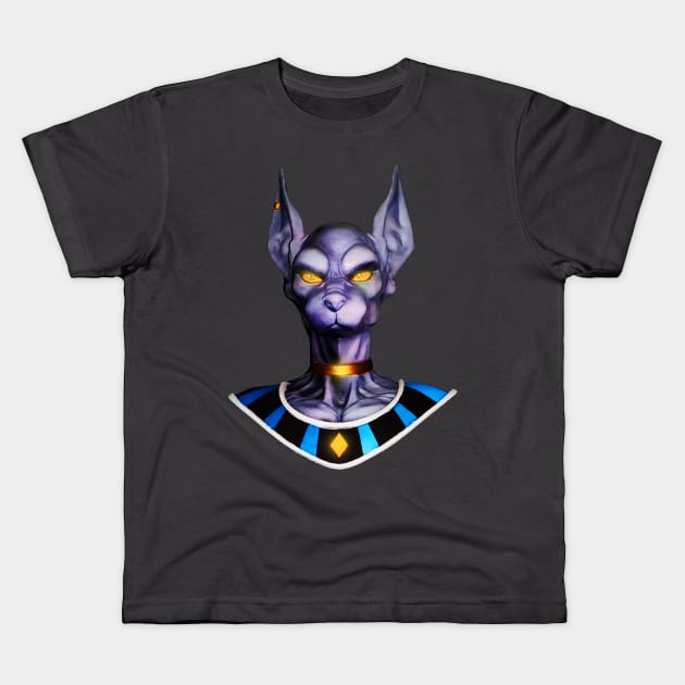 Lord of Destruction Beerus-sama! Kids T-Shirt by iQdesign